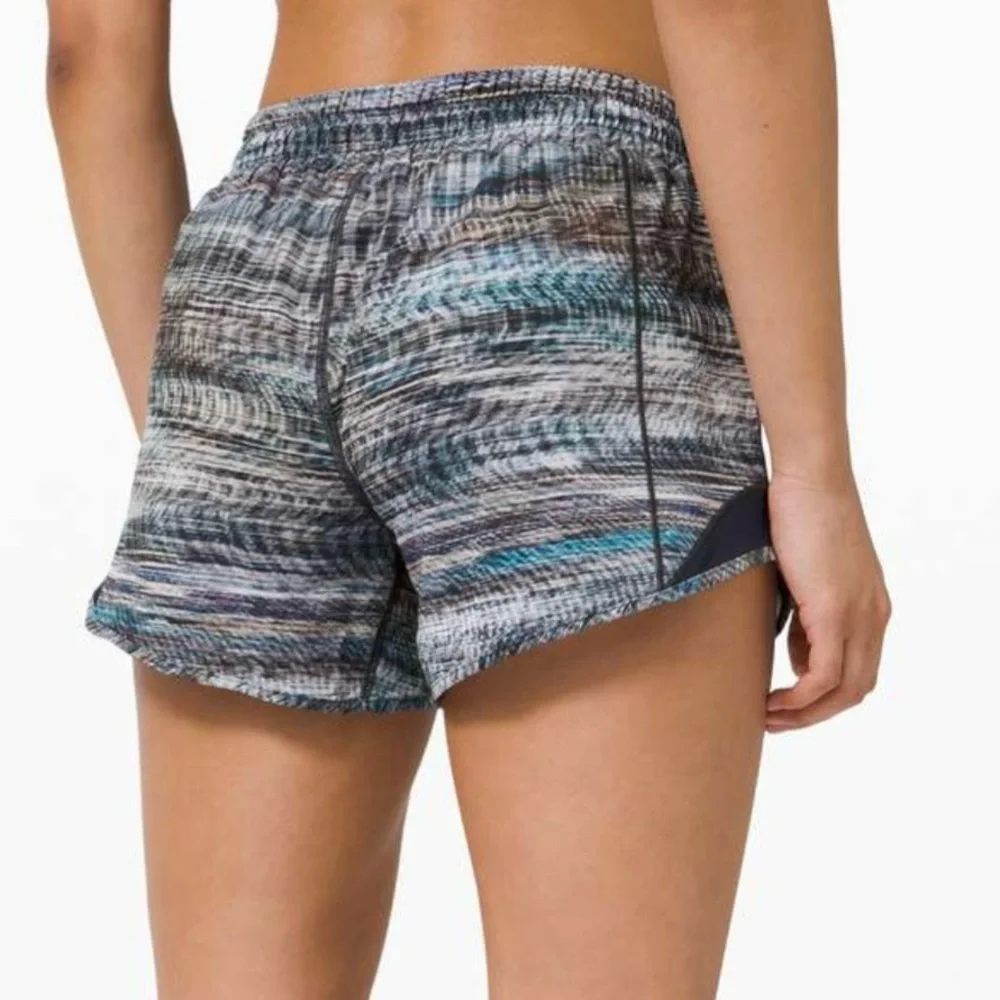 lululemon athletica Blue Gray Multicolor Athletic Shorts